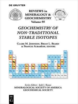 cover image of Geochemistry of Non-Traditional Stable Isotopes